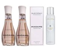 Suddenly WOMAN DIAMONDS MADAME GLAMOUR PERFUME EAU DE PARFUM Smell MADAME GLAMOUR ( pack of 2x75) made in Germany