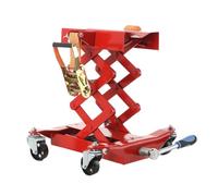 SUDEG 200kg Floor Transmission Gearbox Diff Jack Lift,Hydraulic Motorcycle Lift Table with 4 Swivel Castors,Height Adjustable: 185-590mm
