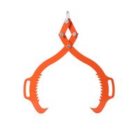 SUDEG 25in Log Lifting Tongs, 2-Claw Log Tongs Heavy Duty Steel Log Grapple, 1322LBS Lifting Capacity, Swivel Log Graper Timber, Eagle Claw Design, Log Skidding Tongs for Trucks Tractors Forklifts
