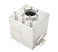 SUDEG 2L Car Fuel Swirl Surge Pot Tank Alloy Surge Tank Universal for 044 Fuel Pump Polished Billet Aluminium,Silver