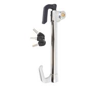 SUDEG Car Steering Wheel Lock,Vehicle Anti-Theft Locks,Brake Pedal Clutch Lock Retractable Double Hook Locks for Cars, SUVs, Motorhomes, Caravans,13.78-33.46 Inch
