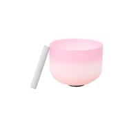 SUDEG Crystal Singing Bowl, Sacral C Chakra 10 Inch Singing Bowl, Pink