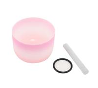 SUDEG Crystal Singing Bowl, Sacral F Chakra 8 Inch Singing Bowl with Mallet,Crystal Quartz Bowls for Sound Healing & Yoga Meditation