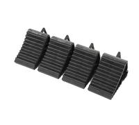 SUDEG Wheel Chocks with Handles, 4 Pack Heavy Duty Wheel Chocks Tyre Saver Brake Stoppers Ridged Wedges for Cars Trailer RV Truck Caravans Horseboxes Trailers Motorhomes