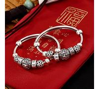 Sudemota Bracelet S990 Pure Silver Gift Bracelet Birthday Giftt for Women Silver Bangle Ladies Bracelet Jewelry