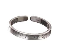 Sudemota Bracelet S999 Pure Silver Open Men's and Women's Bangle Bracelets Jewelry Birthday Gift Silver Bangle