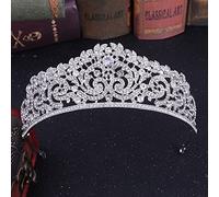 Sudemota Bridal Crown Queen Crown for Women, Luxury Vintage Crystal Princess Rhinestone Prom Pageant Diadem Crowns Women Wedding Tiara for Bride Hair Accessories (Color : Gold)