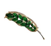 Sudemota Brooches & Pins Fashion Brooch Hollow Green Leaf Brooch Elegant Medium Gender Pin Accessories Ladies Jewelry Clothing Accessories Brooches for Women