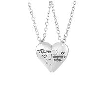 Sudemota Necklaces Gift Holiday Necklaces Day Gift Women's Love Lettering Mother's Necklaces Splicing Necklaces Necklacess & Pendants Fashion Jewelry for Women accessories (Color : H)