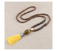 Sudemota Necklaces Hand Made Tassel Nepal Beads Pendants Necklace Wooden Beaded Long Chain Jewelry Women Gifts (Size : Style23)