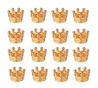 Sudemota pendant 100pcs Gold Crown Beads Crown Bracelet Connector DIY Retro Alloy Spacer Charm for Jewelry Making Necklace Jewelry DIY 10mm Jewellery-Making