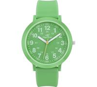 SUDESMO Analog Watch Eco Color Recyclable Plastic Watch with Recycled Silicone Strap Unisex, Easy Read Dial Watch Water Resistant, Green, Modern
