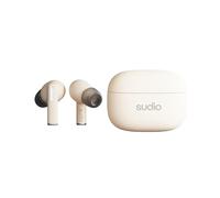 sudio A1Pro Beach Sand In-Ear Earphones with Bluetooth, Touch Control with Compact Wireless Charging Cradle, IPX4 Protected, Active Noise Cancellation, with Built-in Microphone, Premium Crystal Sound