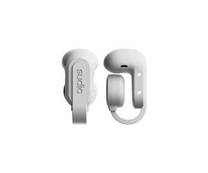 Sudio B3 Snow White - The Open Air Ear Clip. Made of recycled plastic. Open earp