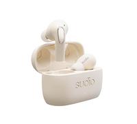 Sudio E2 Wireless Earbuds with Bluetooth 5.2, Hybrid ANC, Vivid Voice Microphone System, Spatial Sound by Dirac Virtuo, 30h Playtime, Quick Charge, IPX4 Splash Proof (Sand)