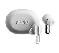 Sudio N3Pro Snow White - The Day-to-Night Noise Cancelling Earbuds, Active Noise Cancellation (35dB), 5.5 Hours Playing Time, IPX4, Microphone to Take Calls, Bluetooth 5.4