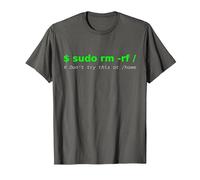 $ sudo rm -rf/Don't Try This at/Home Funny IT Linux T-Shirt, Men, Asphalt Grey, XX-Large