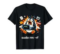 sudo rm rf Funny Linux Terminal Panic T-Shirt