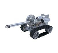 SUDOCA DIY Stirling Engine Tank Model Kit Functional Mechanical Model with Moving Parts Science Educational Project for Adults Teens, A