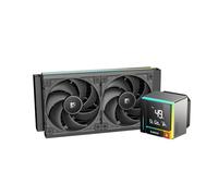 Sudokoo ENERGLO 240 AIO Cooler: 240mm CPU Liquid Cooler with Digital Display - CPU Water Cooler with 2500-3400 PWM Pump and Two PWM FDB Fans, Intel LGA1851/1700/1200/1151/1150/1155 AMD AM5/AM4