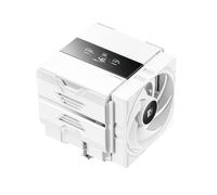 Sudokoo SK620V White CPU Air Cooler : AM5 Exclusive CPU Cooler with Digital Display - Dual Tower PC Cooler with 6 Heatpipes, Slide-In Mounting, 120mm PWM Quiet Fan, 5 Years Warranty