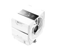 Sudokoo SK700V White AM5-Designated Digital Air Cooler, Single Tower Design, High Performance M-Winding Tech Fan, 7 Copper Heat Pipes, L-Rail Lock Mount, 220W Heat Dissipation