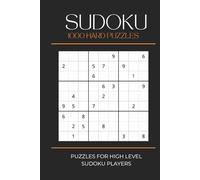 Sudoku 1000 Hard Puzzles: 1000 Puzzles For High Level Sudoku Players | 6x9 inches, 334 pages | 1000 Puzzles to Relieve Boredom, Stimulate Your Mind, or Give as a Gift