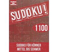 Sudoku: 1000+ mal mittel bis schwer das Sudokuheft für Könner