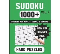 Sudoku 1000+ Puzzles Vol. 4: Hard Sudoku Puzzles with Solutions | Challenging Brain Teasers for Adults, Teens & Seniors (Sudoku Puzzle Collection)