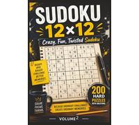 Sudoku 12×12 Hard: 200 Hard engaging Sudoku Puzzles book with Solutions | 6*9 inch | for teens, adults & seniors | A Bigger Grid. A Better Kind of Challenge.