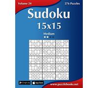 Sudoku 15x15 - Medium - Volume 24 - 276 Puzzles