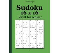 Sudoku 16 x 16 leicht bis schwer 2