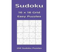 Sudoku 16 x 16 Puzzle Book: Easy 16 x 16 Sudoku Puzzles, 2 puzzles per page for mental stimulation | 6 x 9 inches, 188 pages | 250 Puzzles… Gift for ... free time. Ideal cheap Secret Santa gift.