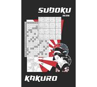 SUDOKU 16x16 + KAKURO: POCKET SIZE | ANSWER KEYS INCLUDED | 4 DIFFICULTY LEVELS: Easy, Normal, Medium and Hard | EASY-TO-READ FONT SUDOKU BOOK | ADULT BRAIN GAME.