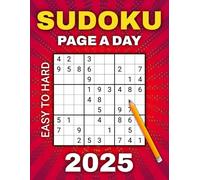 Sudoku 2025 Page A Day: 365 Days of Puzzles for Adults From Easy to Hard
