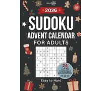 Sudoku Advent Calendar for Adults: 24-Day Christmas Countdown | 144 Puzzles from Easy to Hard