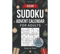 Sudoku Advent Calendar for Adults: 24-Day Christmas Countdown | 144 Puzzles from Easy to Hard