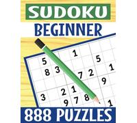 Sudoku - Beginner: 888 Logic Puzzles, Six Per Page, 9 x 9 Grids with Simple Instructions, Large Pages (Sudoku Books by Michael Martin)