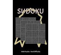 SUDOKU - BLACK BOOK OF 1000 PUZZLES: Difficulty Hard - No Answers