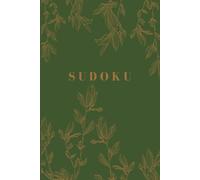 Sudoku Book for Adults Easy, Medium, Hard. Total 60 Puzzles, Large Print - Green Vintage Floral - One Puzzle Per Page (Elegant Puzzling)