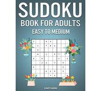 Sudoku Book for Adults Easy to Medium: 350 Simple to Intermediate Sudoku Puzzles with Solutions and Instructions - Spring Edition