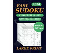 Sudoku Book For Adults, Large Print: Easy Level With Full Solutions, 5 x 8 in, Pocket Edition