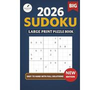 Sudoku Book for Adults - Large Print Easy to Hard Puzzles with Solutions: 416 Sudoku Puzzles for Adults - Large Print, Easy to Read Grids & Full Solutions for Stress-Free Brain Training