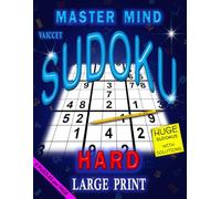 SUDOKU BOOK FOR ADULTS LARGE PRINT: HARD LEVEL SUDOKU PUZZLES BOOK | 2 PUZZLES per page + step-by-step strategies and techniques | For logical and mental challenge lovers (MASTER MIND SERIES)