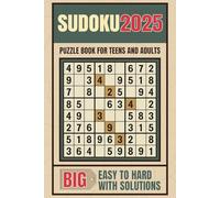 Sudoku Book for Adults - Large Print: Sudoku Puzzle Book with Solutions - The Perfect Challenge for All Skill Levels Paperback - Large Print