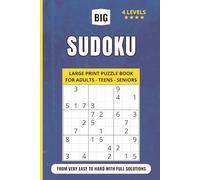 Sudoku Book for Adults Teens and Seniors: The Perfect Challenge for Making Skill Levels Fun