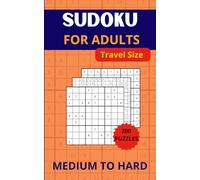 Sudoku Book for Adults: Travel-Friendly Puzzle Book with Solutions