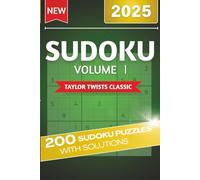 Sudoku Book: Volume I: 200 Puzzles: Easy to Read Large Print Sudoku Puzzle Book for Adults | 6 x 9 inches, 132 pages - A Challenge For All Skill Levels