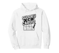 Sudoku Cardio Brain Workout Puzzle Player Mental Pullover Hoodie