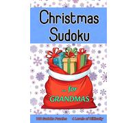 Sudoku Christmas Stocking Fillers for Grandmas: Pocket-Sized 5x8 inch Activity Book with 100 Puzzles and 4 Levels of Difficulty for Kids or Adults